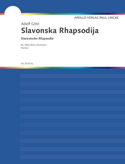 Slavinska Rhapsodija  für Akkordeon-Orchester  