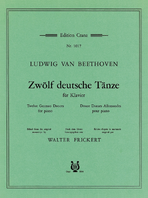 Zwölf deutsche Tänze&nbsp;&nbsp;für Klavier&nbsp;&nbsp;
