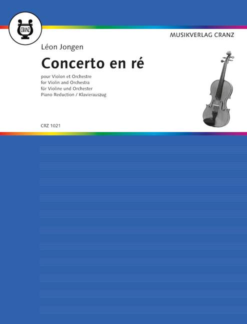 Concerto en ré  für Violine und Orchester  Klavierauszug mit Solostimme