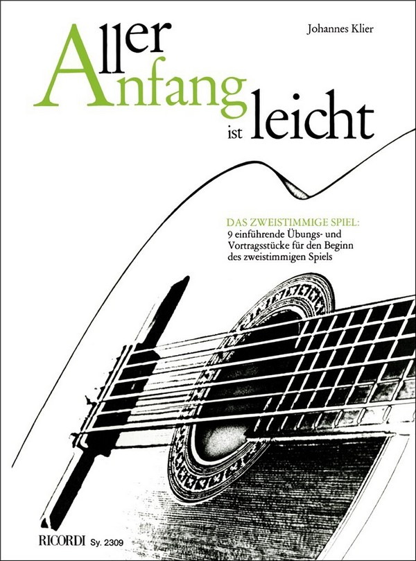 Johannes Klier, Aller Anfang Ist Leicht&nbsp;&nbsp;Gitarre&nbsp;&nbsp;Buch