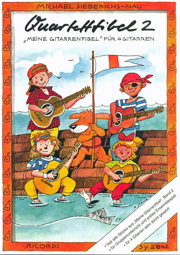 Quartettfibel Band 2 - meine Gitarrenfibel&nbsp;&nbsp;für 4 Gitarren&nbsp;&nbsp;sehr leicht gesetzt