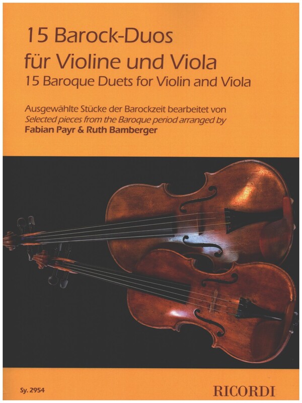 15 Barock-Duos  für Violine und Viola  