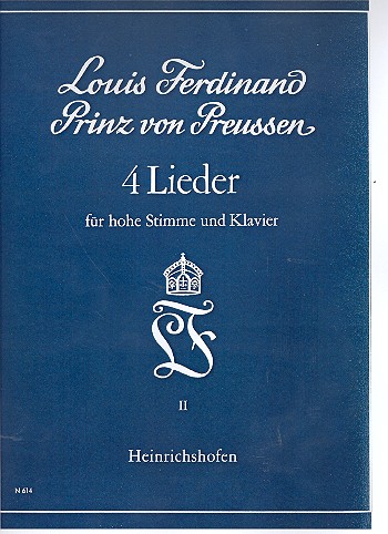 4 Lieder nach Gedichten von Frank Thiess  für Gesang (hoch) und Klavier  Archivkopie