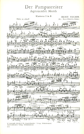 Der Pampasreiter  für Orchester  Harmoniestimmen