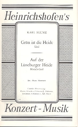 Grün ist die Heide  und  Auf der Lüneburger  Heide: für Combo  Stimmen