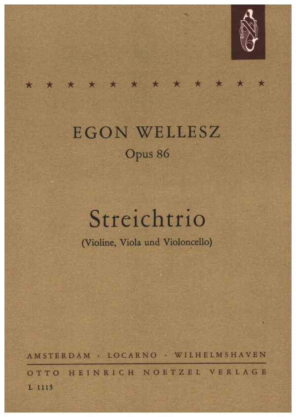 Streichtrio op.86&nbsp;&nbsp;für Violine, Viola und Violoncello&nbsp;&nbsp;Taschenpartitur