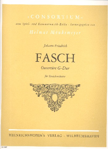 Ouvertüre G-Dur  für Streichorchester  Partitur und Stimmensatz