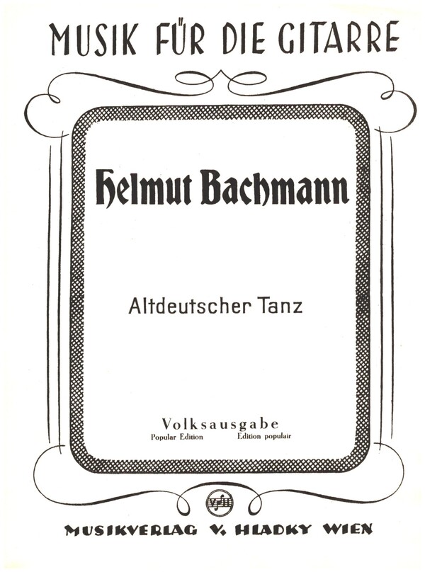 Altdeutscher Tanz&nbsp;&nbsp;für Gitarre&nbsp;&nbsp;