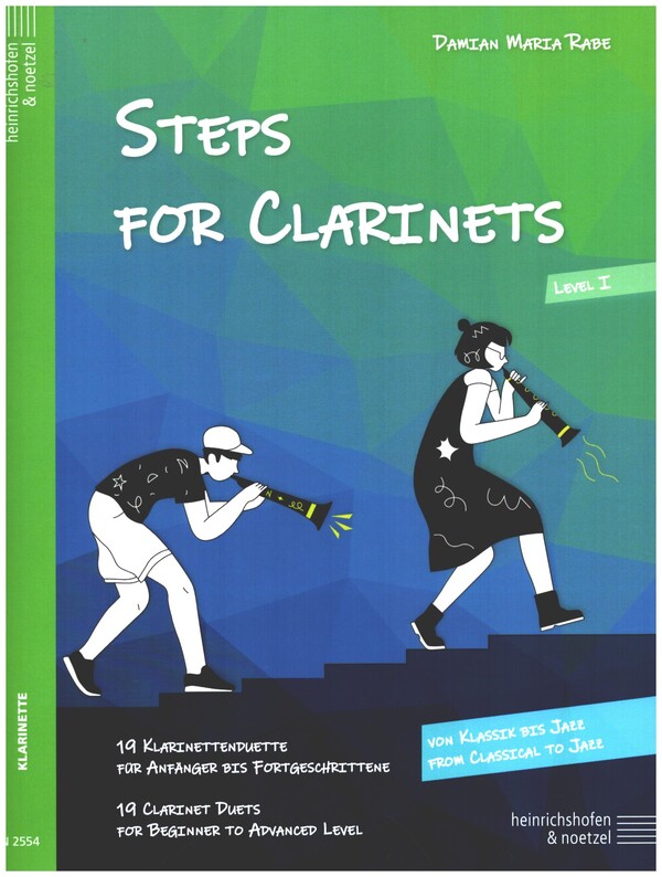 Steps for Clarinets Level 1&nbsp;&nbsp;für 2 Klarinetten&nbsp;&nbsp;Partitur und Stimmen