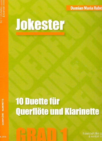 Jokester&nbsp;&nbsp;für Querflöte und Klarinette&nbsp;&nbsp;Spielpartitur