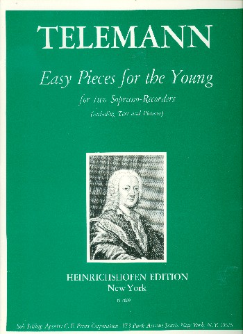 Easy Pieces for the Young&nbsp;&nbsp;for 2 soprano recorders&nbsp;&nbsp;score