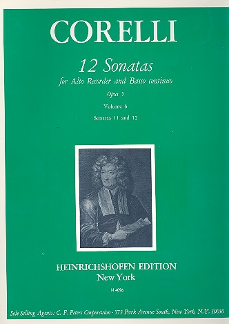 12 Sonatas op.5 vol.6 (nos.11 and 12)  for alto recorder and Bc  