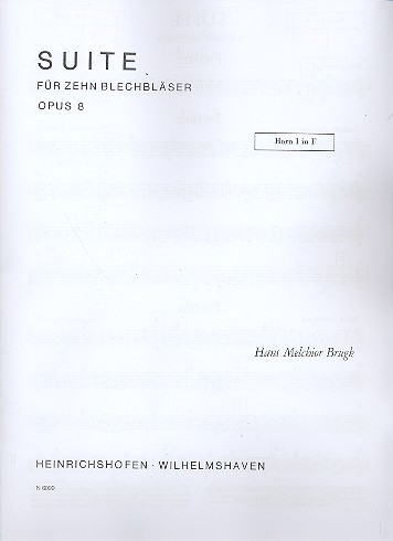 Suite op.8 für 10 Blechbläser  Stimmen  