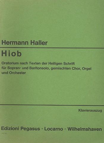 Hiob  für Soli, gem Chor, Orgel und Orchester  Klavierauszug
