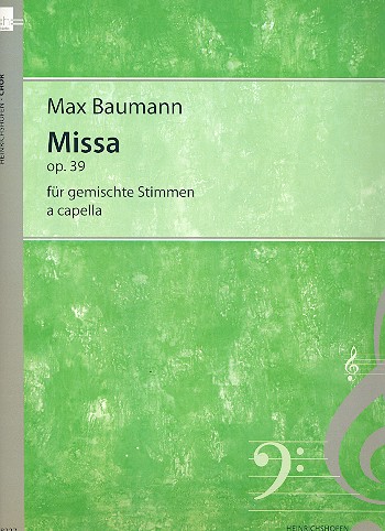Missa op.39 für gem Chor a cappella&nbsp;&nbsp;Partitur&nbsp;&nbsp;