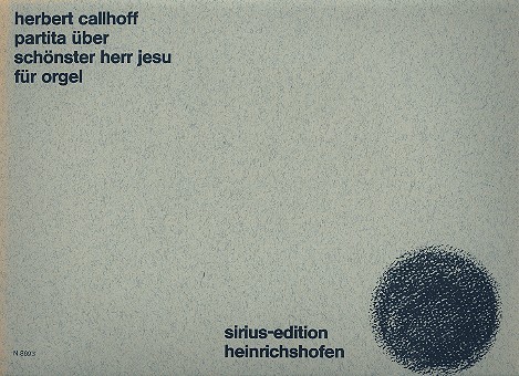 Partita über Schönster Herr Jesu  für Orgel  