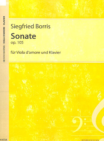 Sonate op.105  für Viola d'amore und Klavier  Archivkopie