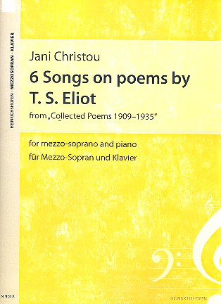 6 Songs on Poems by T.S. Eliot  für Mezzosopran und Klavier  Archivkopie
