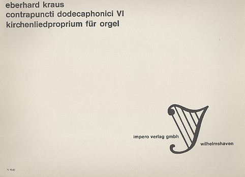 Contrapuncti dodecaphonici VI  für Orgel  