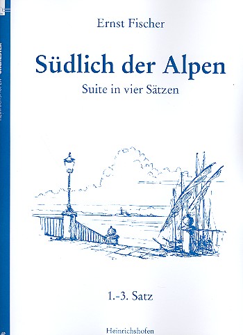 Südlich der Alpen  für Orchester  Partitur ( in 2 Bänden)