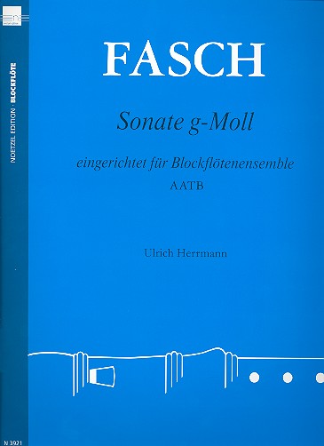 Sonate g-Moll für 4 Blockflöten (Ensemble)
