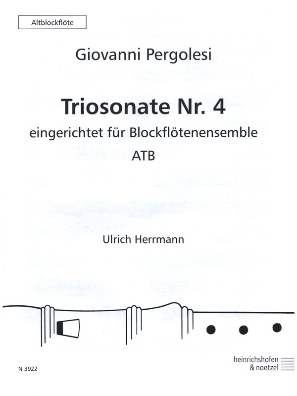 Sonate Nr.4&nbsp;&nbsp;für 3 Blockflöten (ATB)&nbsp;&nbsp;Altblockflöte