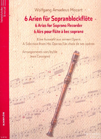 6 Arien  für Sopranblockflöte  