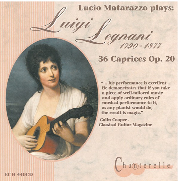 Luigi Legnani's 36 caprices&nbsp;&nbsp;für Gitarre&nbsp;&nbsp;CD