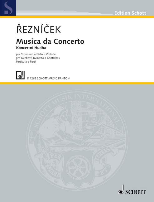 Musica da Concerto&nbsp;&nbsp;für Kontrabass und Bläserquintett&nbsp;&nbsp;Partitur und Stimmen