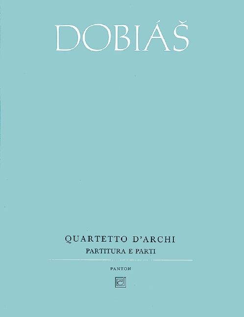 Dobias, Vaclav: Streichquartett  für Streichquartett  Partitur und Stimmen