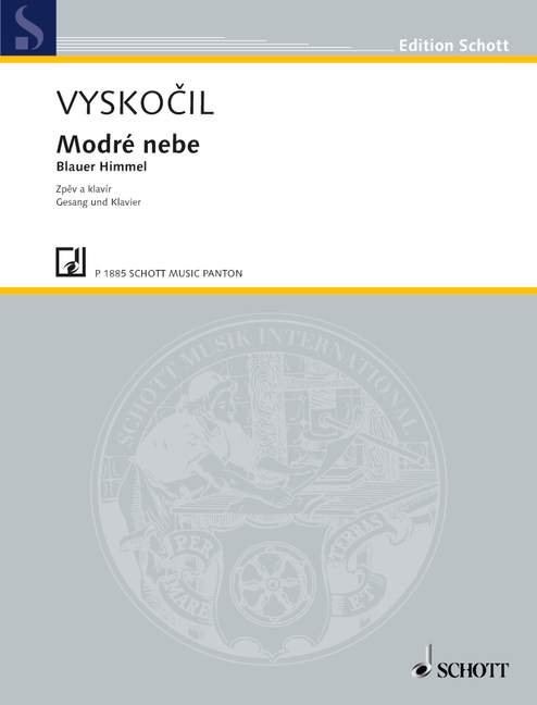 Vyslou?il,Jiri: Blauer Himmel  - Kinderlieder&nbsp;&nbsp;für Singstimme und Klavier&nbsp;&nbsp;