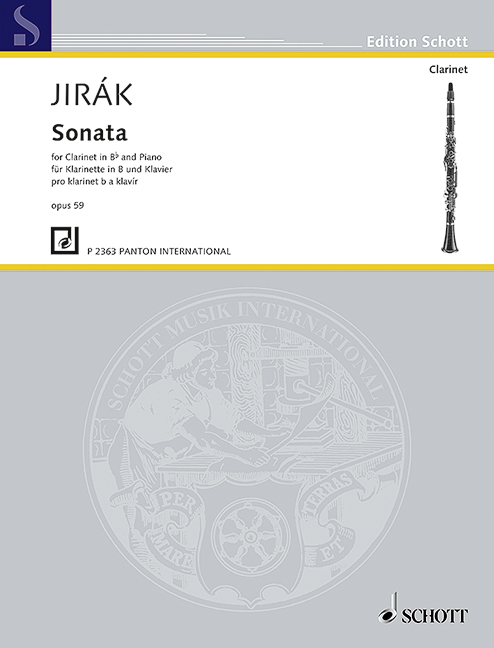 Jirák, Karel Boleslav, Sonata op. 59&nbsp;&nbsp;für Klarinette und Klavier&nbsp;&nbsp;
