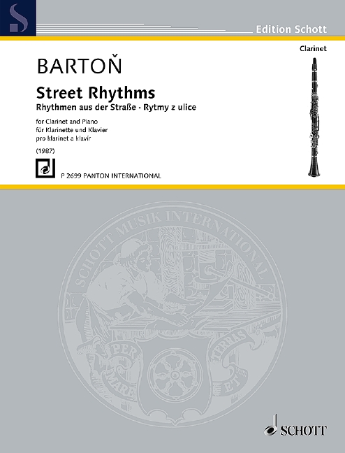 Barton, Hanus, Rhythmen aus der Strasse  für Klarinette und Klavier  