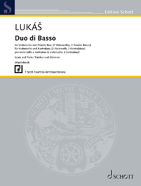 Duo di Basso op. 210  für Violoncello und Kontrabass  Partitur und Stimmen