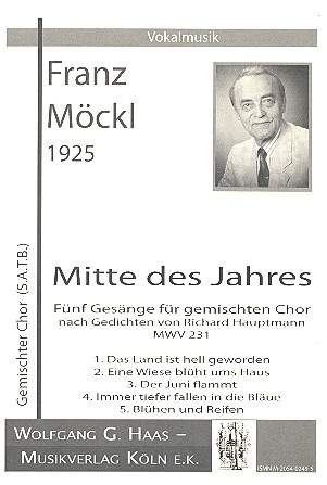 Mitte des Jahres MWV231  für gem Chor a cappella  Partitur