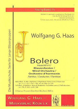 Bolero HaasWV47 für Blasorchester  Partitur  