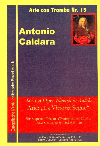 La vittoria segue&nbsp;&nbsp;für Sopran, Trompete in C und Bc&nbsp;&nbsp;Partitur und Stimmen (Bc ausgesetzt)