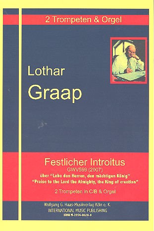 Festlicher Introitus über Lobe den Herren&nbsp;&nbsp;GWV569 für 2 Trompeten und Orgel&nbsp;&nbsp;Stimmen