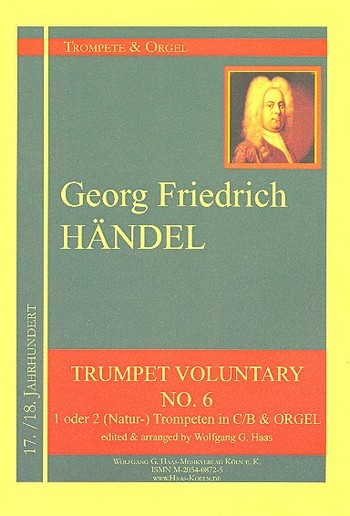 Trumpet Voluntary no.6 für&nbsp;&nbsp;1-2 Natur-Trompeten (B/C) und Orgel&nbsp;&nbsp;Stimmen
