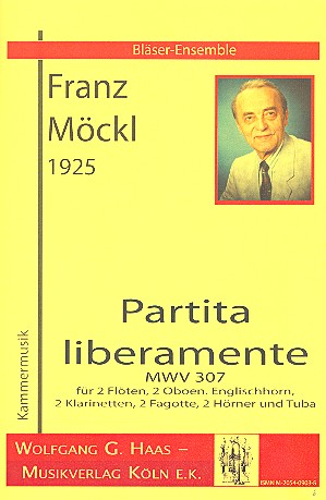 Partita liberamente MWV307  für  12 Bläser  Partitur und Stimmen