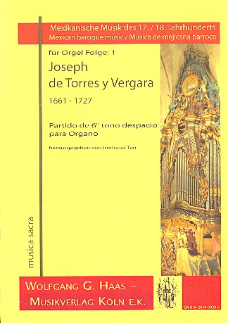 Partido de 6° tono despacio&nbsp;&nbsp;para organo&nbsp;&nbsp;