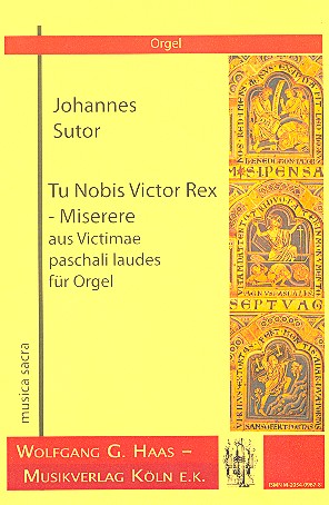Tu nobis Victor Rex - Miserere&nbsp;&nbsp;für Orgel&nbsp;&nbsp;