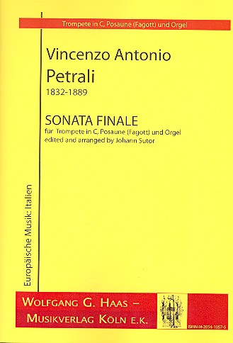 Sonata finale für Trompete in C,&nbsp;&nbsp;Posaune (Fagott) und Orgel&nbsp;&nbsp;Stimmen