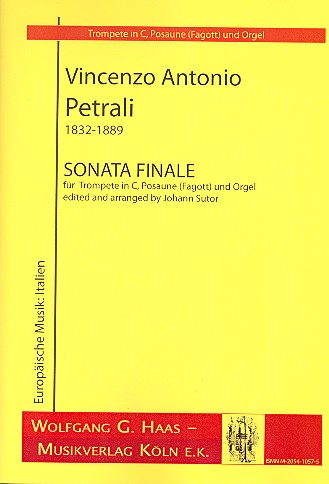 Sonata finale für Trompete in C,  Posaune (Fagott) und Orgel  Stimmen