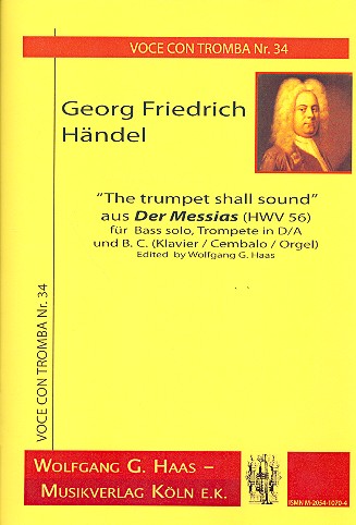 The Trumpet shall sound&nbsp;&nbsp;für Bass, Trompete und Bc&nbsp;&nbsp;Partitur und Stimmen