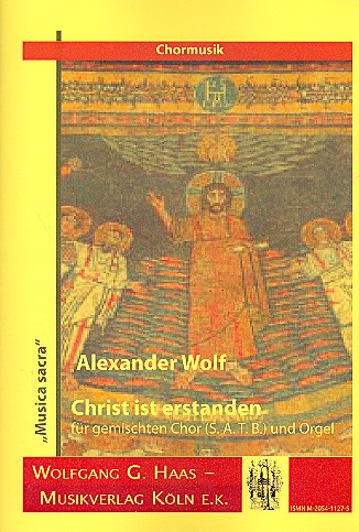 Christ ist erstanden WolfWV6  für gem Chor und Orgel  Partitur
