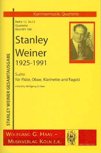 Suite WeinWV180 für Flöte, Oboe,&nbsp;&nbsp;Klarinette und Fagott&nbsp;&nbsp;Partitur und Stimmen