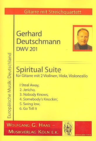 Spiritual Suite DWV201 für Gitarre,&nbsp;&nbsp;2 Violinen, Viola und Violoncello&nbsp;&nbsp;Partitur und Stimmen