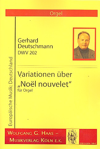 Variationen über Noel nouvelet DWV202  für Orgel  
