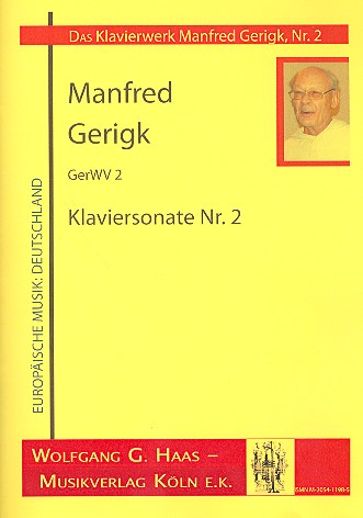 Sonate Nr.2 GerWV2&nbsp;&nbsp;für Klavier&nbsp;&nbsp;